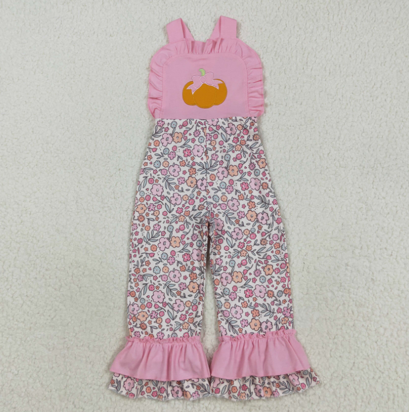 Bamboo Bodysuit Baby - Boutique Baby Girl Autum Pumpkin Embroidery