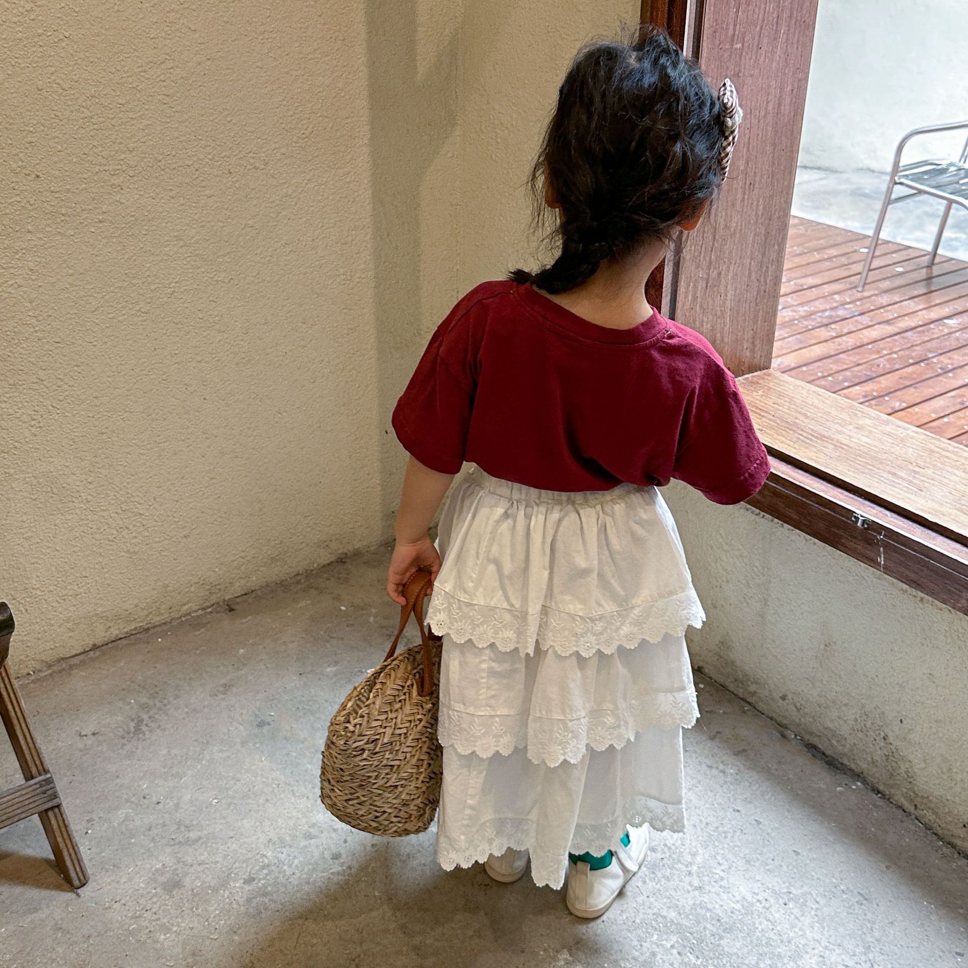 Girls' Half Length Skirt Lace  - Baby Clothing Line 评论和价格