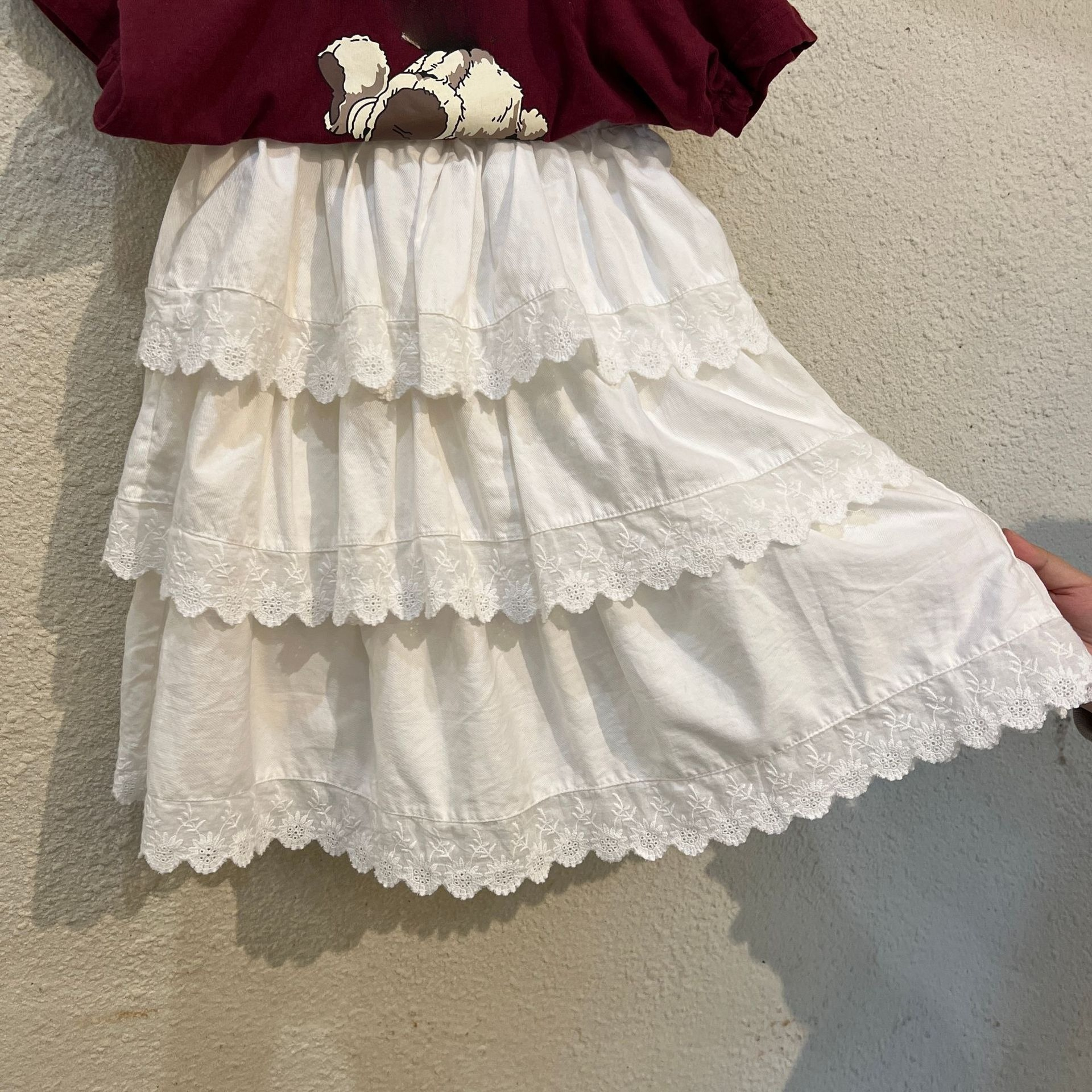 Girls' Half Length Skirt Lace  - Baby Clothing Line 评论和价格