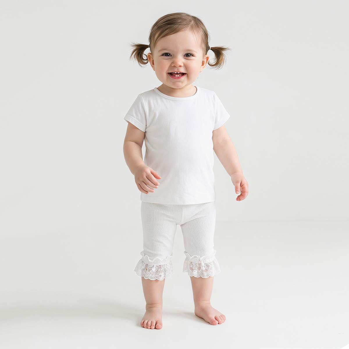 3 PCS White kids tights Toddle - Toddler Legging Set 评论和价格
