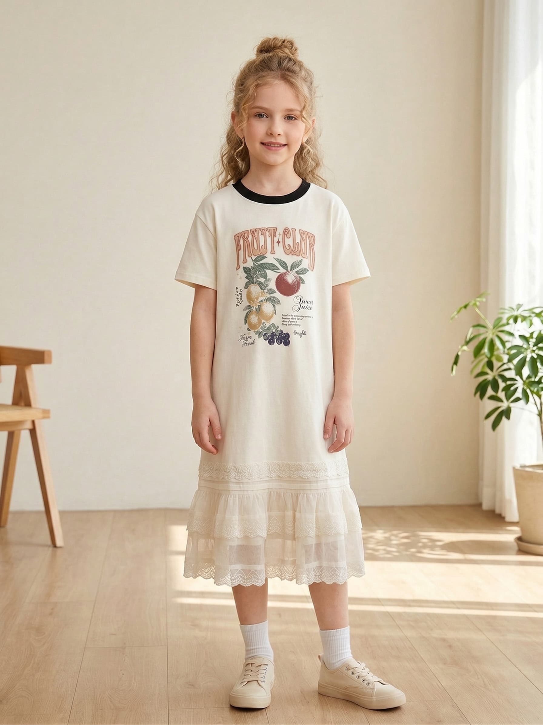 Toddler Girls Fruit Graphic T- - Baby Clothing Line 评论和价格
