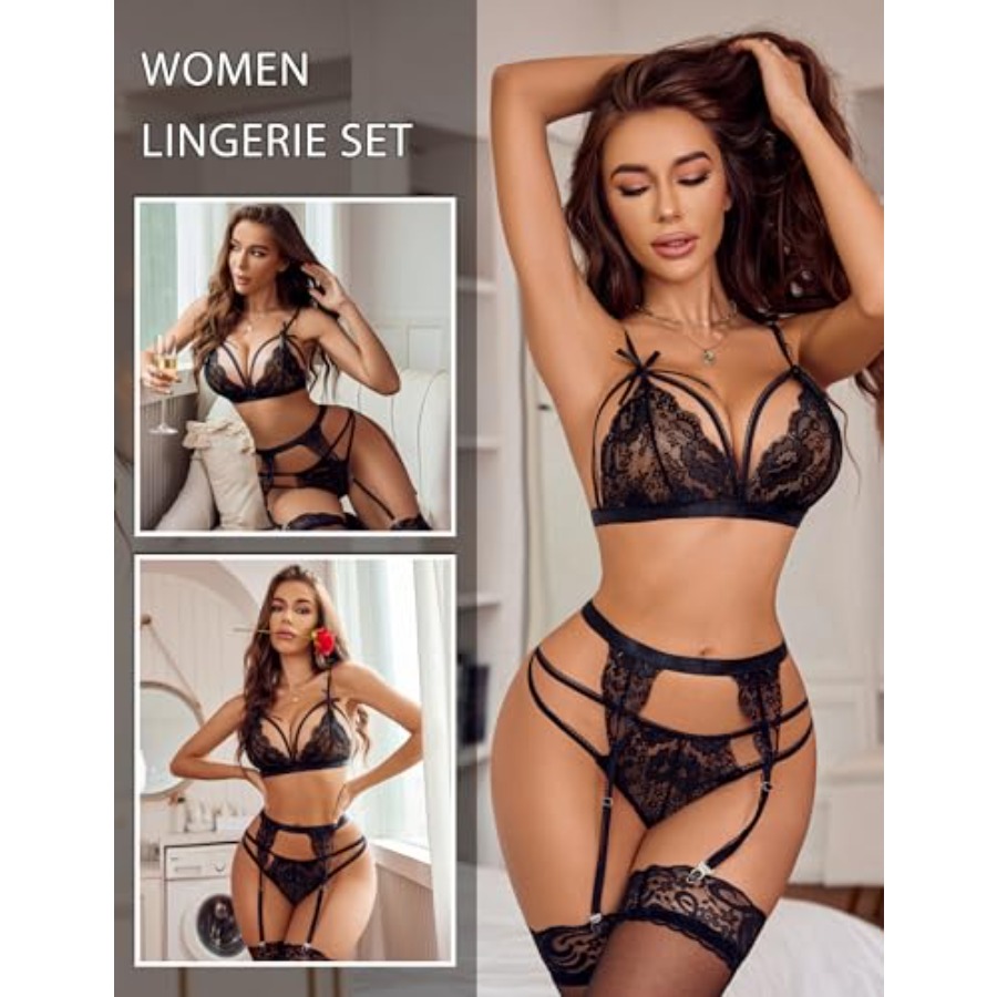 Women Lingerie Set Lace Teddy  - Bamboo Bodysuit Baby 评论和价格