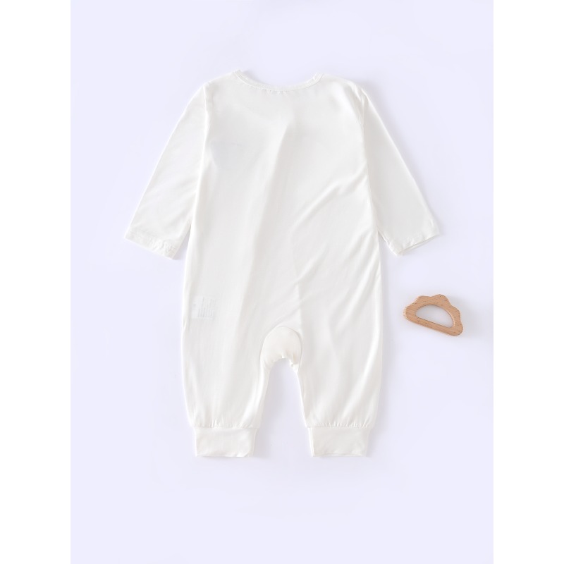 Bamboo Fiber Long-sleeved One- - Bamboo Bodysuit Baby 评论和价格