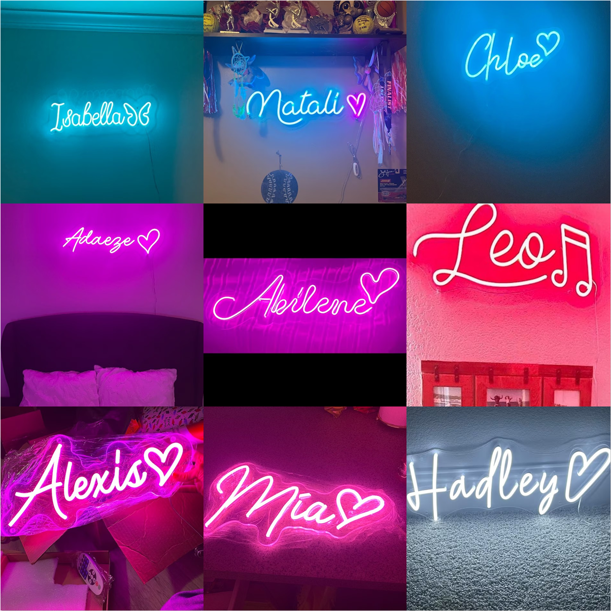 Custom Neon Sign LED Light, Ba - Baby Clothing Names 评论和价格
