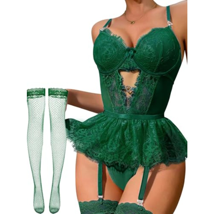 Alrovetoney Women Lingerie Set - Bamboo Bodysuit Baby 评论和价格