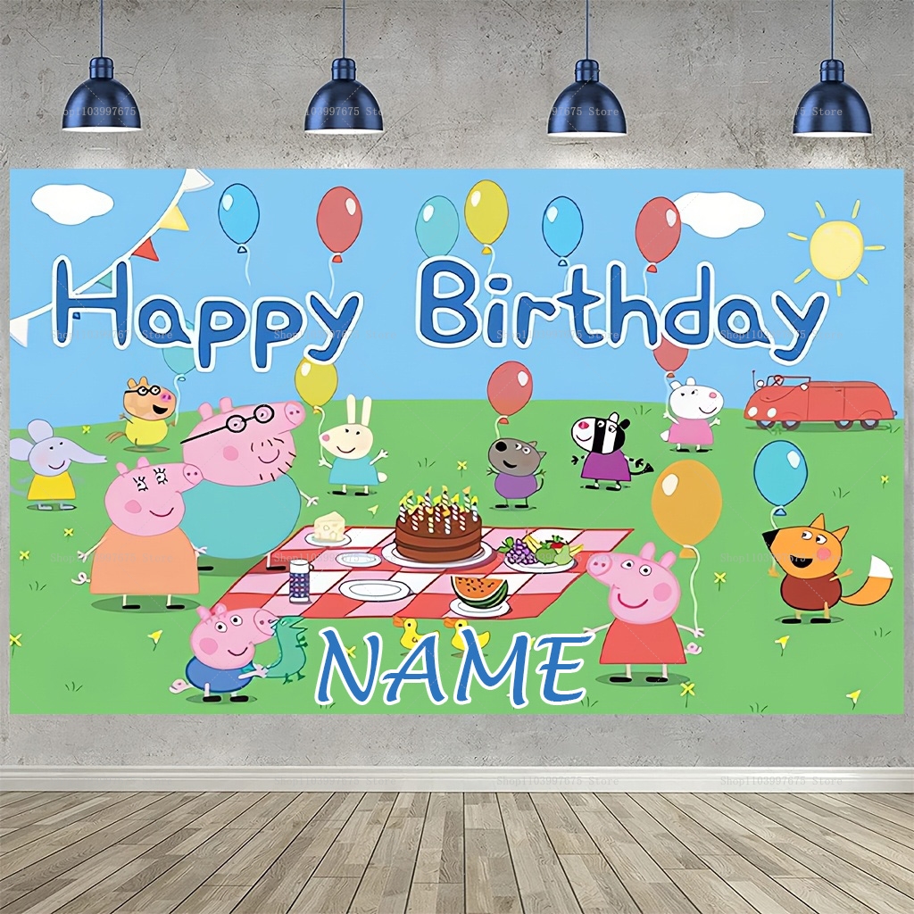 Custom Name Cartoon Peppa Pig  - Baby Clothing Names 评论和价格