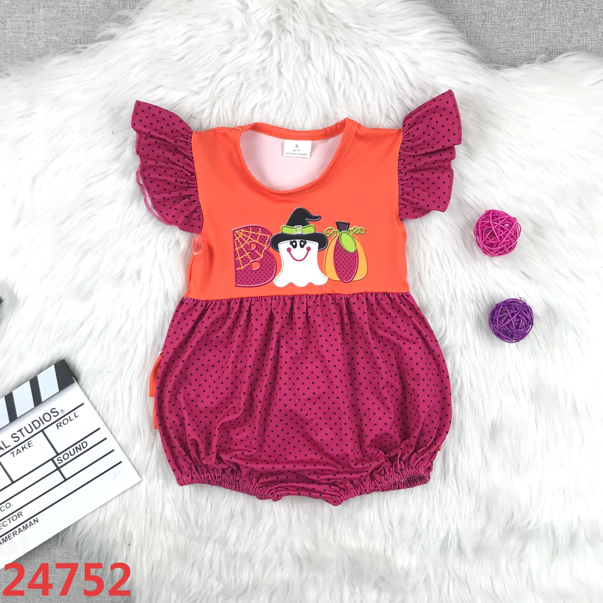 Infant Girl Flutter Bubble Rom - Bamboo Bodysuit Baby 评论和价格